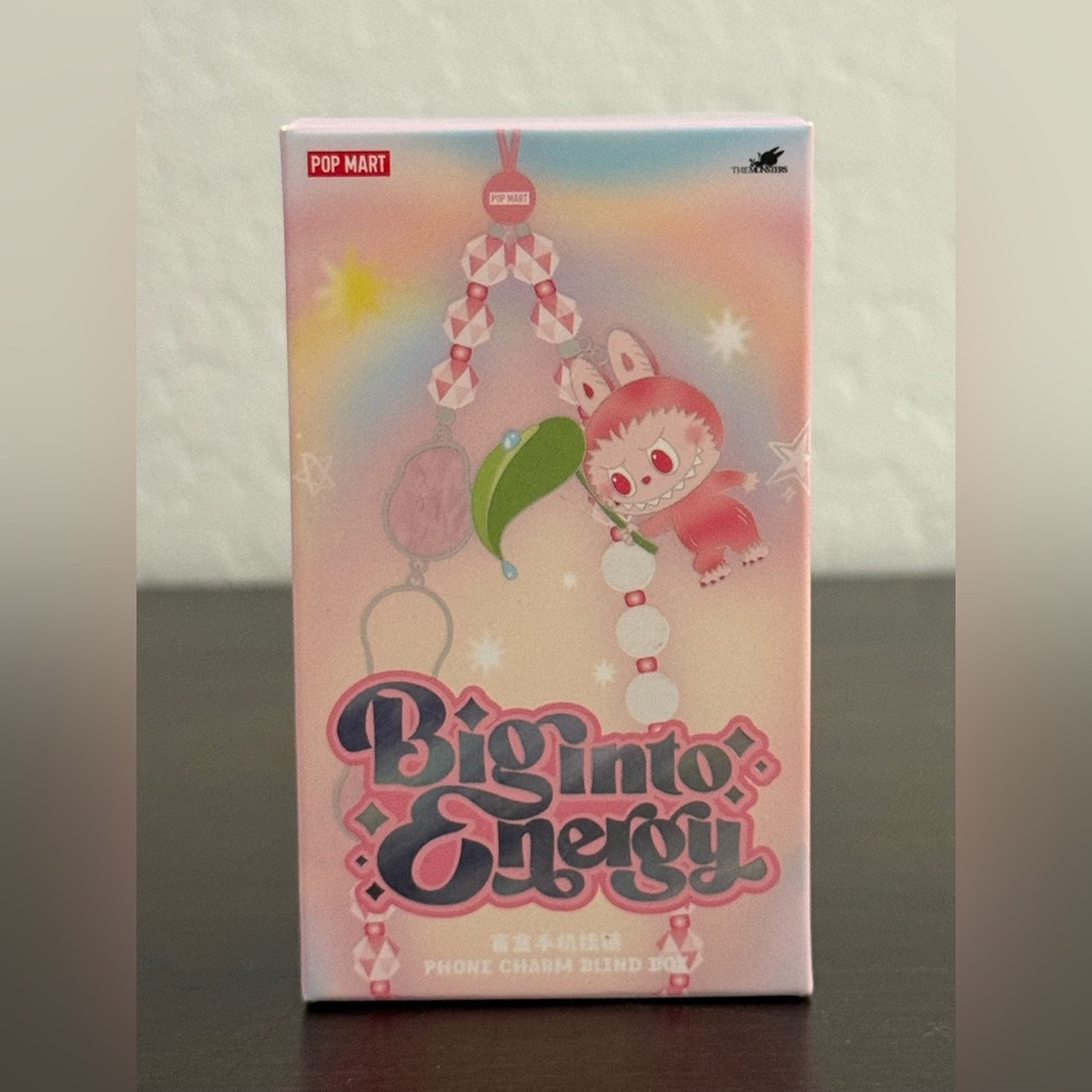 Authentic Pop MART Labubu The MONSTERS BIG INTO ENERGY Series Phone Charm - Hope
